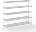 Regal Altair 18" Deep x 72" Wide x 74" Height Wire Shelving Kit | 5-Tier | NSF by Regal+Altair