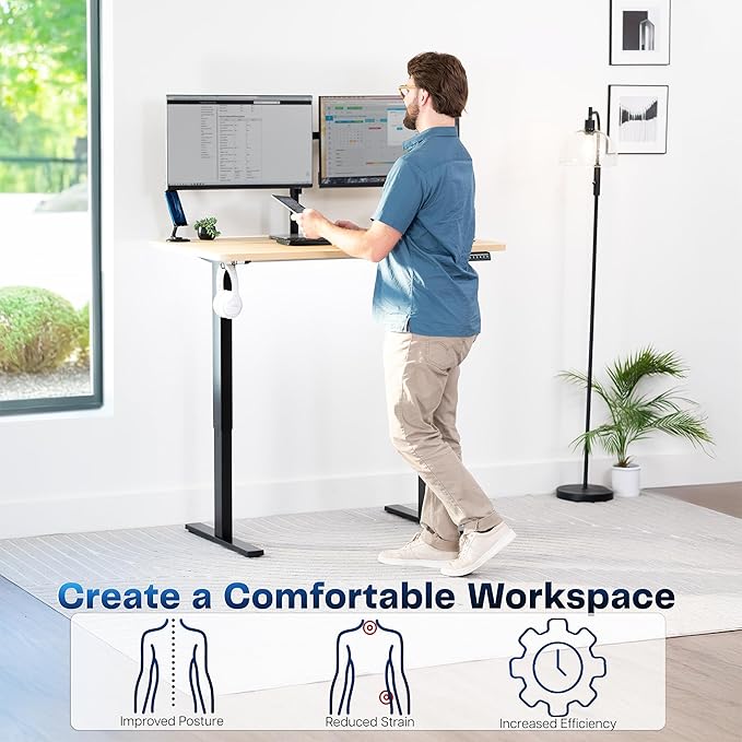 VIVO Electric 48 x 30 in Standing Desk, Memory Height Adjustment, 1B Series - Image 4
