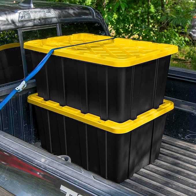 Sterilite 4-Pack Industrial Tote, Plastic Storage Container Bins - Image 7