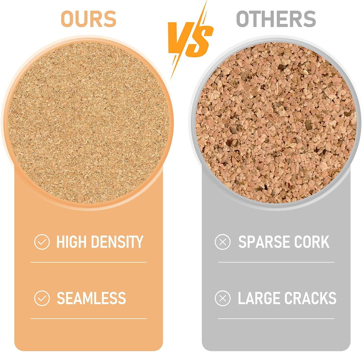 Cork Board Tiles - 8 Packs Adhesive Corkboards for Wall,Small Cork Board Deco...