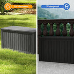 Yardgrace 180 Gallon Outdoor Storage Box Waterproof, Resin Deck Boxes - Image 2