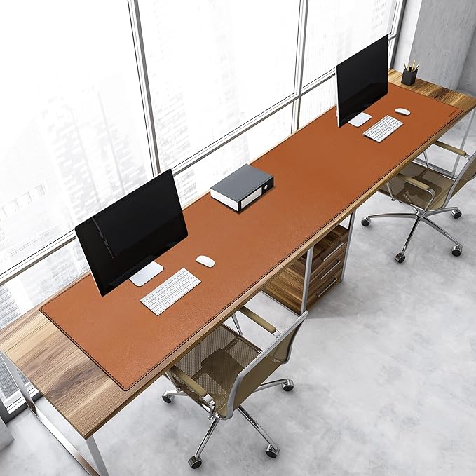 ZORESYN PU Leather Desk Mat Waterproof Anti-Oil Dining Table mat - Image 8