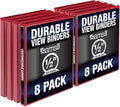 Samsill Durable .5 Inch Binder, Made in the USA, Round Ring Customizable Clear by Samsill