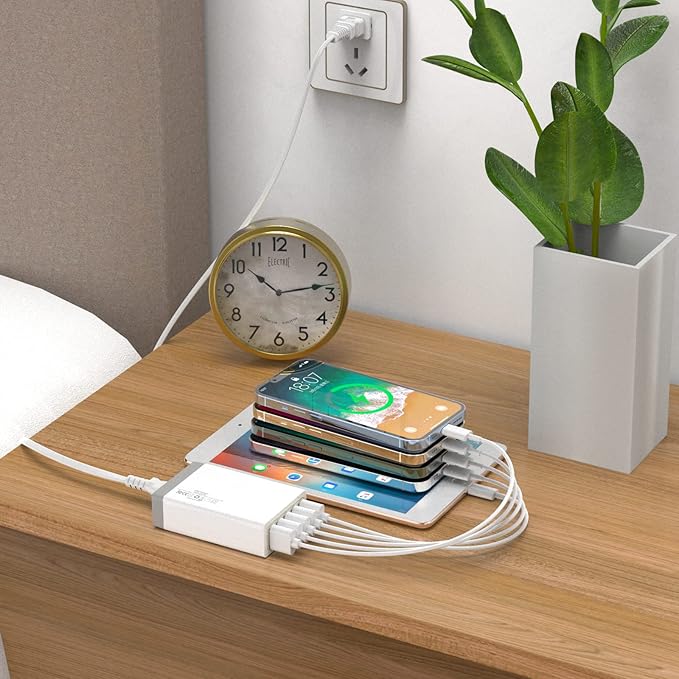 USB Wall Charger, Desktop USB Charging Station - Image 6