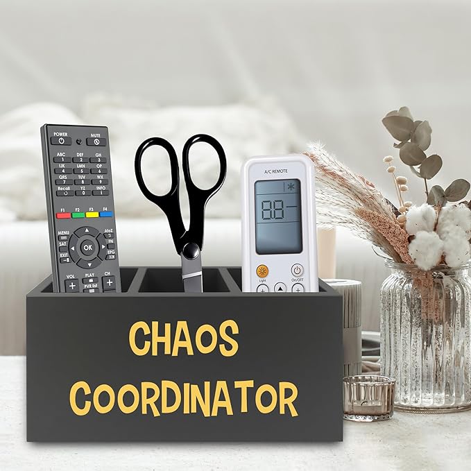 XPH Chaos Coordinator Black Yellow Pen Pencil Holder Organizer - Image 5