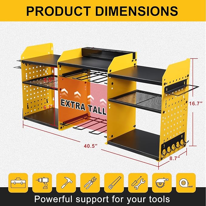 ERVNYNT 3 layers power tool organizer Loads 150lbs - Image 2
