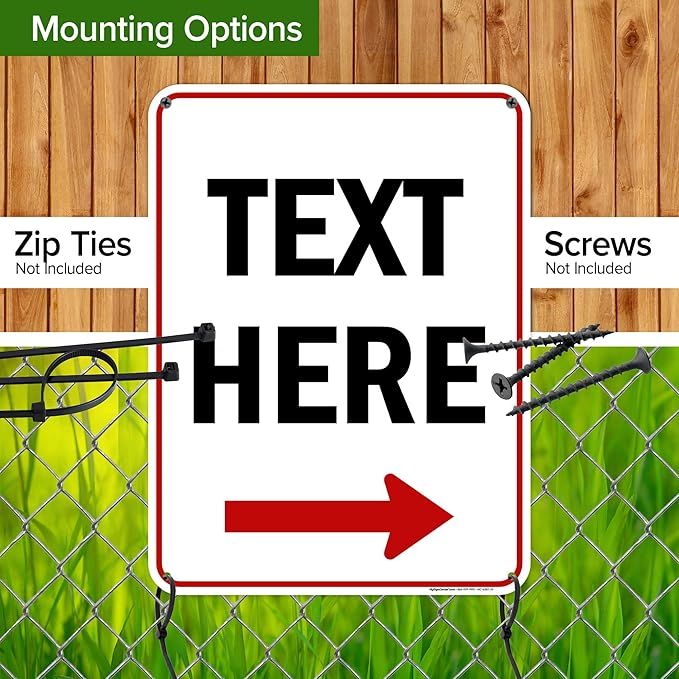Custom Arrow, Custom Directional Sign, Right Arrow, 18x24 Inches, 55 mil thick - Image 5