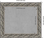 Amanti Art Silver Framed Magnetic Board 26x30 Medium Vision Board - Image 3