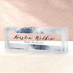 Desk Name Plate Personalized, Custom Name Plate by SalaGraphics