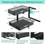 Beleeb Under Sink Organizer, Extra-Wide Upgrade, Height Adjustable Organization - Image 2