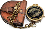 Vintage Brass Pocket Compass Gift - Image 5