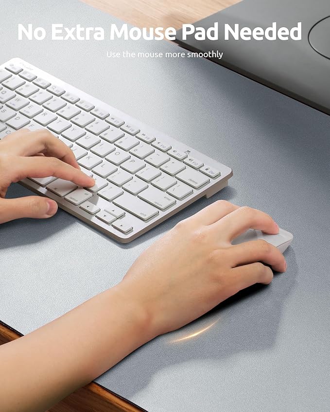 YSAGi Leather Desk Pad Protector, Office Desk Mat, Large Mouse Pad, Non-Slip PU - Image 3