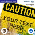 Custom Caution Sign, OSHA Sign, 24x30 Inches, 3M EGP Reflective .080 Aluminum - Image 5