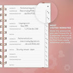 Clever Fox Password Book Spiral – Mini Internet Address & Password Organizer - Image 4