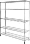 Seville Classics UltraDurable Heavy Duty NSF Solid Steel Wire Rack Storage Unit