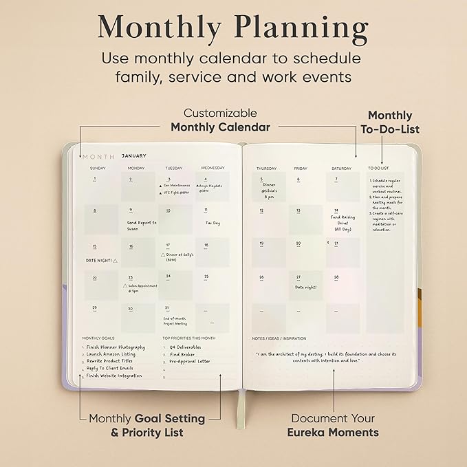 Mantra Planner 2026 Planner, Daily Journal & Gratitude Journal All-In-One - Image 6