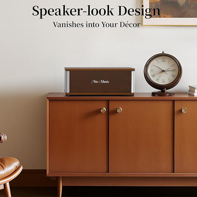 Delamu Wooden Cable Management Box, Retro-Inspired Look Desk Cord Organizer Box - Image 2