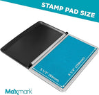 MaxMark Large Premium Light Blue Ink Stamp Pad - Image 3