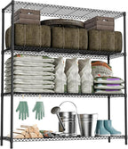 M MZG Stand Shelf Wire Rust-Proof Outdoor Storage Shelving 4-Tier Utility by MEIGAOPLASTICANDMETALHKCOLIMITED