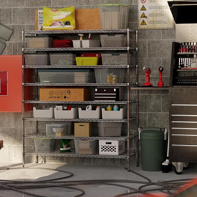 Regal Altair 21" Deep x 60" Wide x 74" Height Wire Shelving Kit | 8-Tier | NSF - Image 7