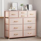 LUMTOK 10-Drawer Dresser, Fabric Storage Dressers Drawers - Image 7