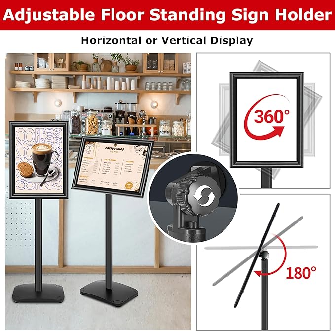 VAIIGO 3 Pack Heavy Duty Sign Holder Stand 11x17 Inch - Image 5