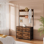 YKVIQBY 8 Drawer Dresser with 6 Double Hooks, 68.9" Tall Closet Organizer and by YKVIQBY