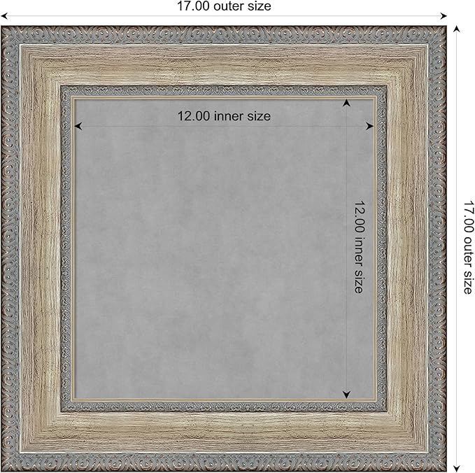 Amanti Art Silver Framed Magnetic Board 17x17 X-Small Vision Board - Image 4