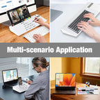 Glass Desktop Whiteboard with Calculator & Storage, Desk Dry Erase Note Memo - Image 7