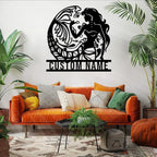 Custom Mermaid Metal Sign, Personalized Mermaid Name metal Signs, Mermaid Wall - Image 3