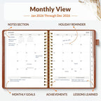 SUNEE 2026 Planner 5.9" x 8.3" – Dated Productivity Planner - Image 4