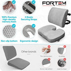 FORTEM Seat Cushion, Office Chair Cushion, Lumbar Support Pillow - Image 7