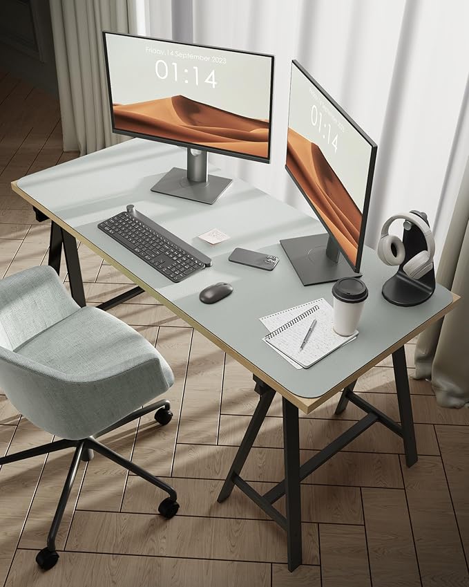 YSAGi Leather Desk Protector, Office Mat, Large Mouse Mat, Non-Slip PU Leather - Image 2