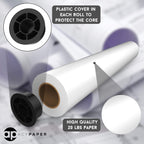 ACYPAPER 8 Rolls Value Pack. 24 x 150 Plotter Paper, 20 lb. Bond, CAD Paper Rolls for Wide Format Ink Jet Printers