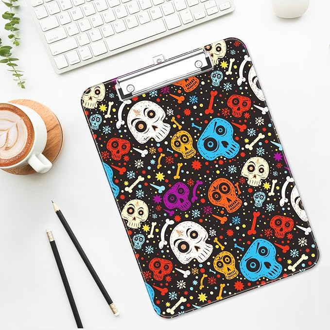 Luminzo Plastic Cute Clipboard Low-Profile Metal Clip, A4 Letter Size 9 x 12.5 - Image 7
