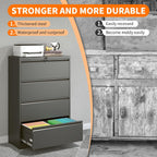4 drawer lateral file cabinet with lock black, package contents