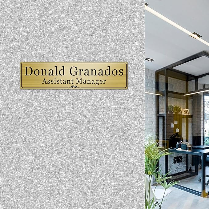 Custom Elegant Office Engraved Name Plate - Image 6