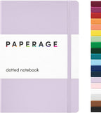 PAPERAGE Dotted Journal Notebook, 160 Pages, Medium 5.6 in x 8 in by PAPERAGE
