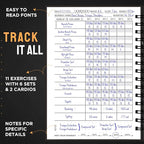 Nextnoid Hardcover Fitness Journal Workout Planner - Image 2