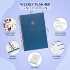 Clever Fox Planner 2nd Edition Spiral – Colorful Weekly & Monthly Goal Planner - Image 2