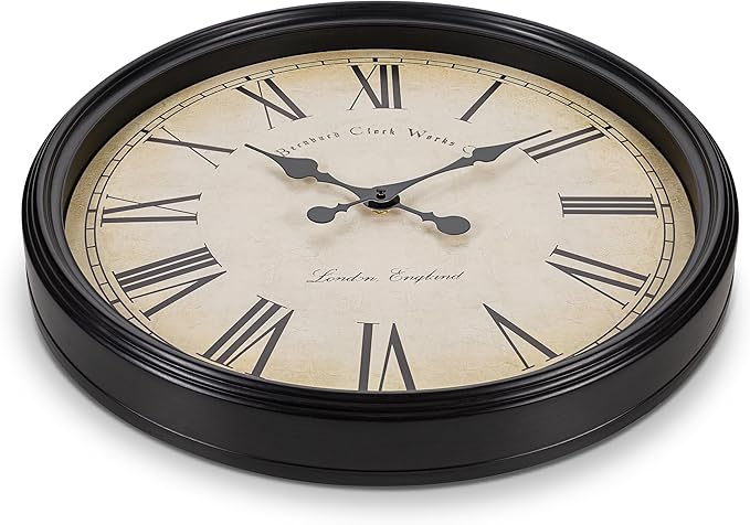 Bernhard Products Large Decorative Wall Clock 20 Inch Silent Non Ticking - Image 4