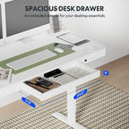 FLEXISPOT 55" White Electric Standing Desk - Image 6