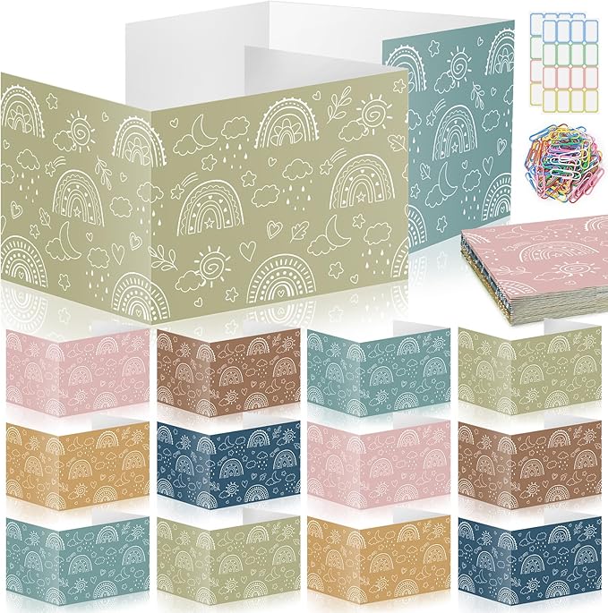 Cinrobiye 24 Pcs Boho Privacy Folders Standard by Cinrobiye