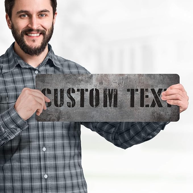 Custom Sign, Custom Street Sign, 11 Font Colors, 13 Font Styles, 4 Hole Options - Image 2