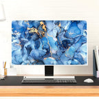Baocicco Navy Blue Gold Marble Waterproof TV Dust Cover 45, 48 Inch Creative - Image 4