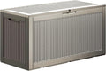 TARKARI 100 Gallon Lockable Resin Deck Box, Waterproof & UV-Resistant Outdoor by Home