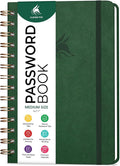 Clever Fox Password Book Spiral – Internet Address & Password Organizer by CleverFox