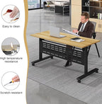 JEHUJD Conference Table, 55.1''Folding Conference Room Table - Image 5