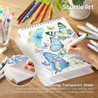 Shuttle Art Marker Pad, 12”x9” Portable Sketchbook, 70 Sheets Marker Drawing - Image 5