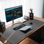 CENNBIE Leather Desk Mat, Extended Non-Slip Mouse Pad, Waterproof PU Leather - Image 4